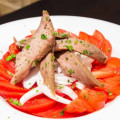 Tomate con ventresca de atún