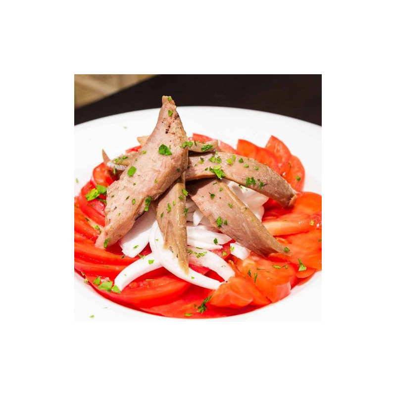 Tomate con ventresca de atún
