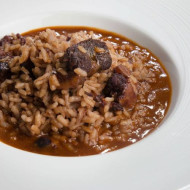 Arroz bomba meloso de rabo de toro