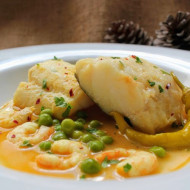 Lomo de bacalao al cava